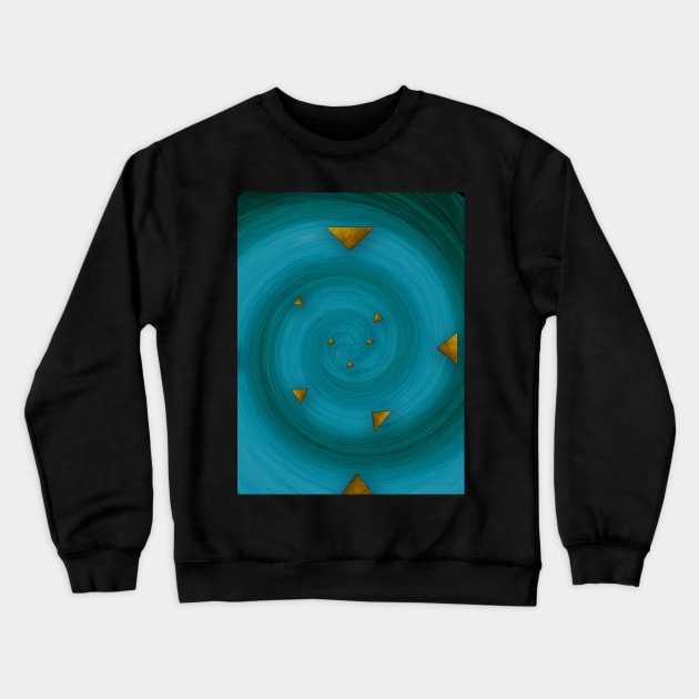 Blue spiral Crewneck Sweatshirt by piksimp